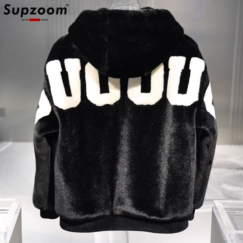 Embroidery Jacket - Supzoom 2023 모조 토끼 헤어 코튼