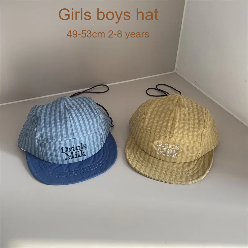 Embroidery Cap - 키즈 소프트 브림 야구 모자 49-53cm