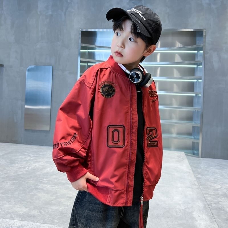 Embroidery Jacket - 2025년 신상 소년 야구 재킷 봄