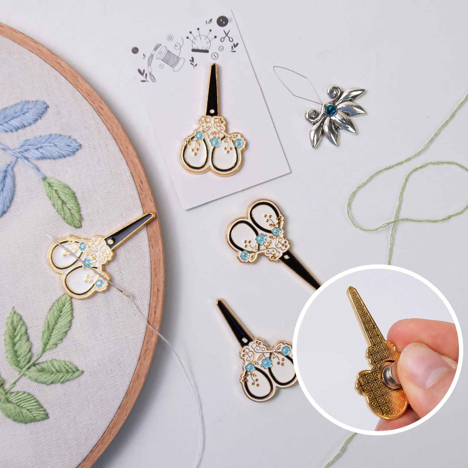 Needle Minder Magnet - 바늘 Minder 바느질 마그네틱 키퍼 에나멜