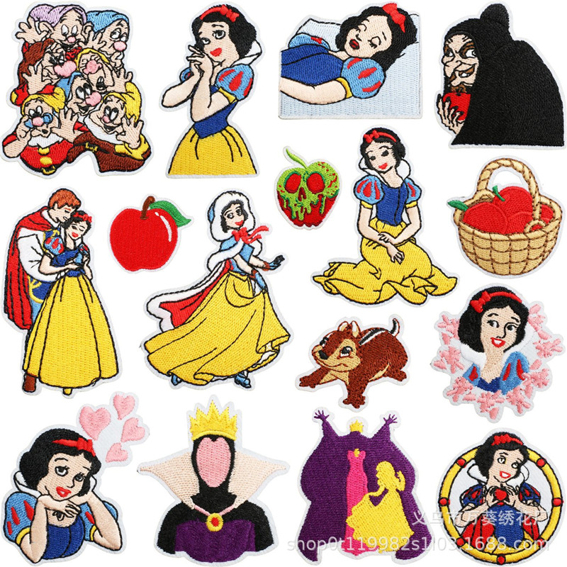 Embroidery Patch - 15pcs 의류에 대 한 눈 공주