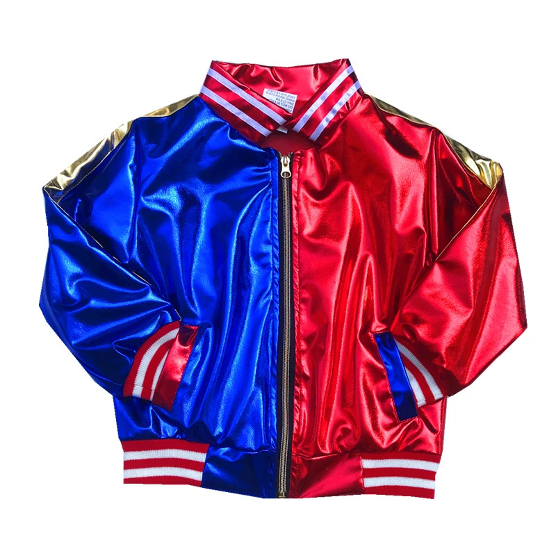 Embroidery Jacket - 고품질 자수 수어사이드 할리 코스프레 의상