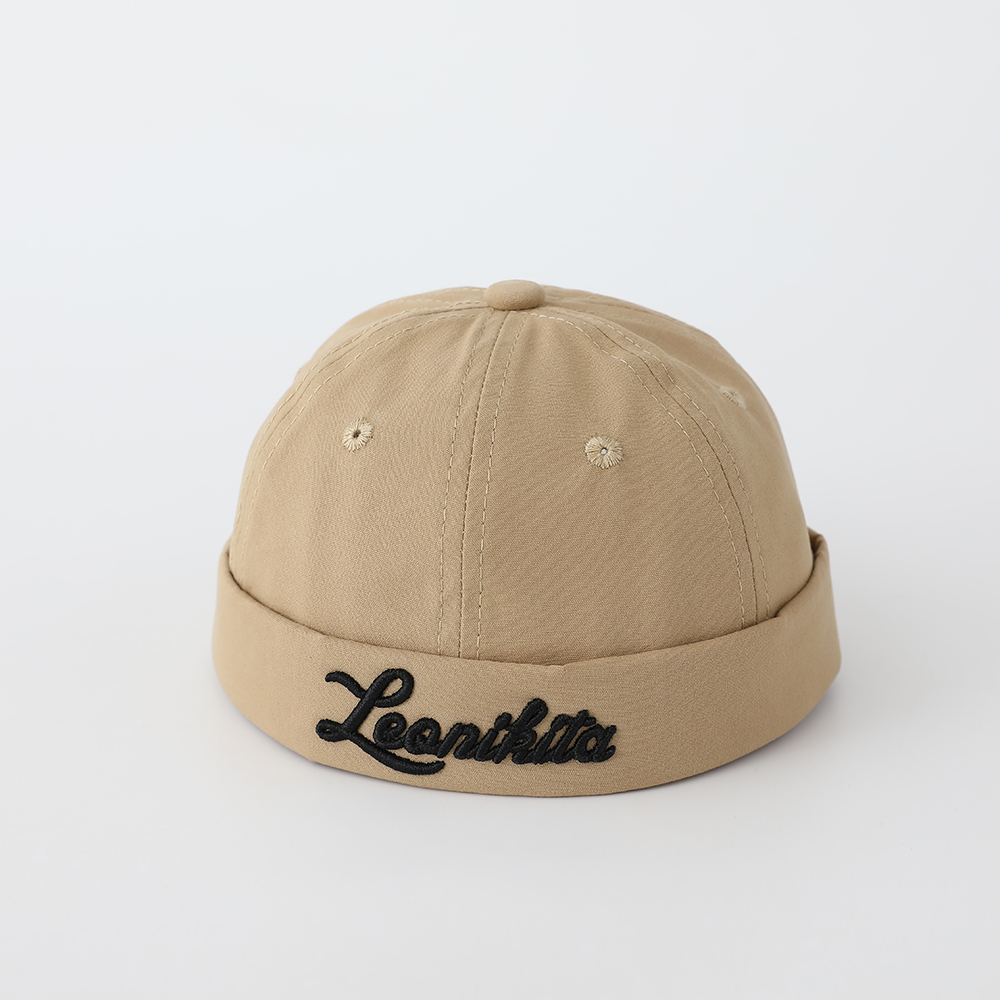 Embroidery Cap - 어린이용 손글씨 영문 자수 지주 모자,