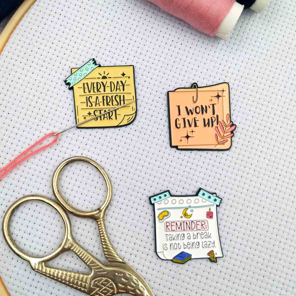 Needle Minder Magnet - 손바느질용 니들 마인더 자석, 손글씨 니들