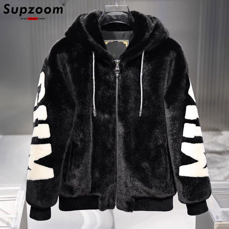 Supzoom 2023 모조 토끼 헤어 코튼 탑 패션  - Embroidery Jacket 리뷰 및 가격