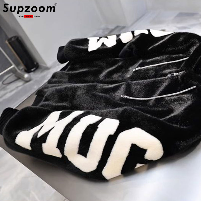 Supzoom 2023 모조 토끼 헤어 코튼 탑 패션  - Embroidery Jacket 리뷰 및 가격