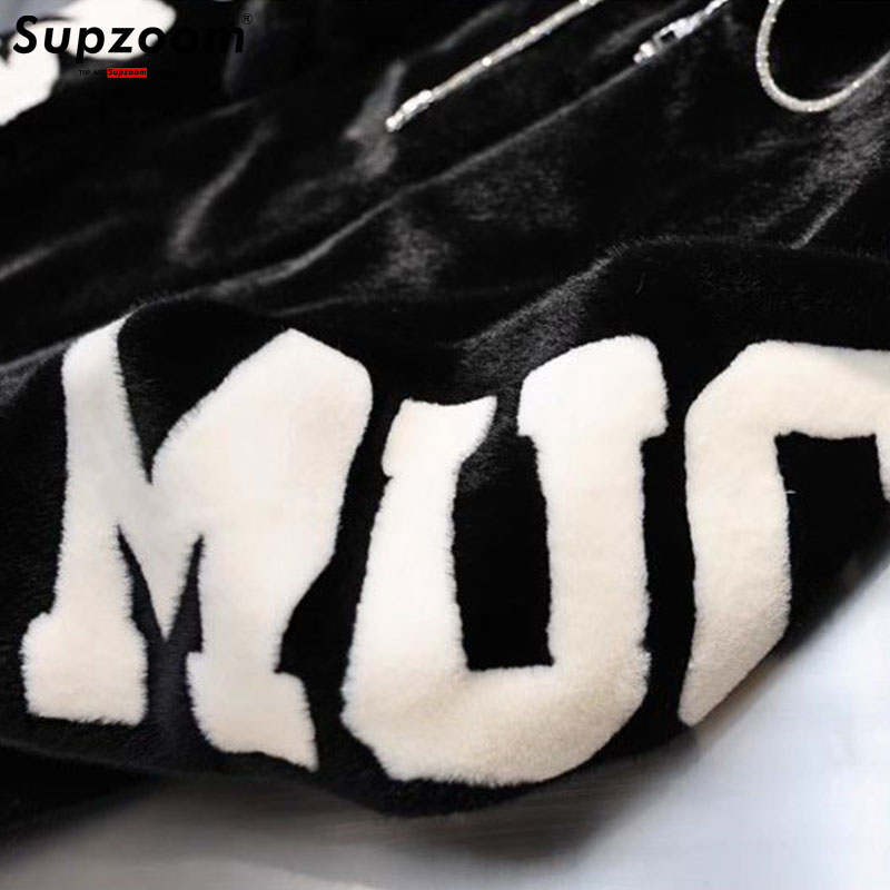 Supzoom 2023 모조 토끼 헤어 코튼 탑 패션  - Embroidery Jacket 리뷰 및 가격