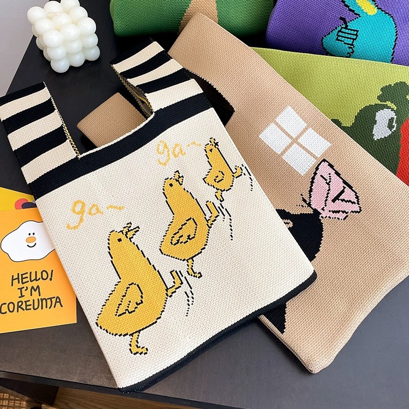 여자 매듭 손목 가방 휴대용 미니 스트라이프 토트 수제 - Embroidery Knot 리뷰 및 가격