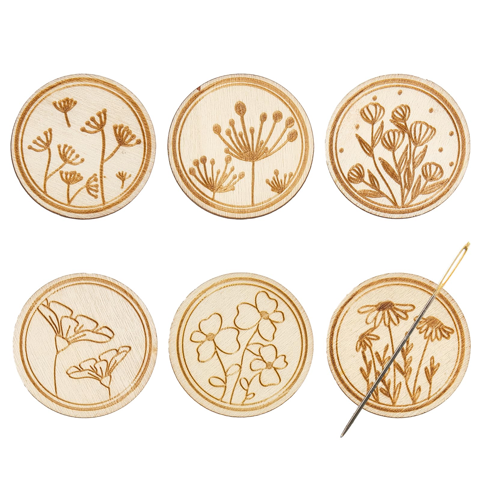 2개/세트 원형 자석 바늘꽂이 레트로 페인트 자석 바늘 - Needle Minder Magnet 리뷰 및 가격