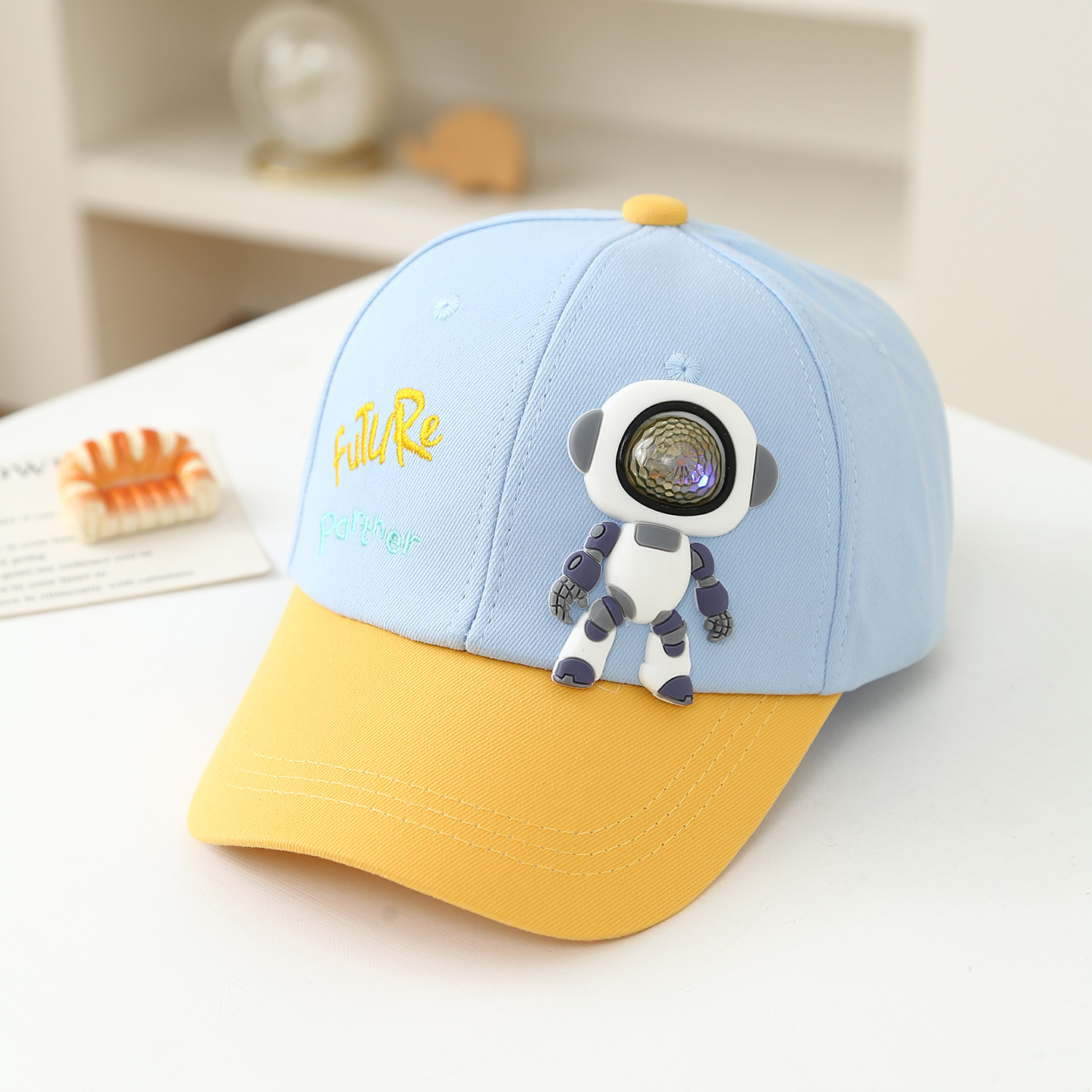 어린이용 부드러운 고무 로봇 인형과 '퓨처 파트너' 다 - Embroidery Cap 리뷰 및 가격