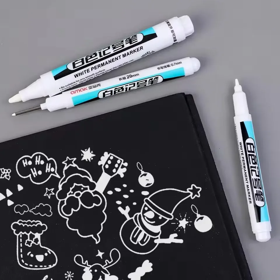 0.7/1.0/2.5MM 흰색 영구 마커 펜 마커 페인 - Embroidery Art Painting 리뷰 및 가격