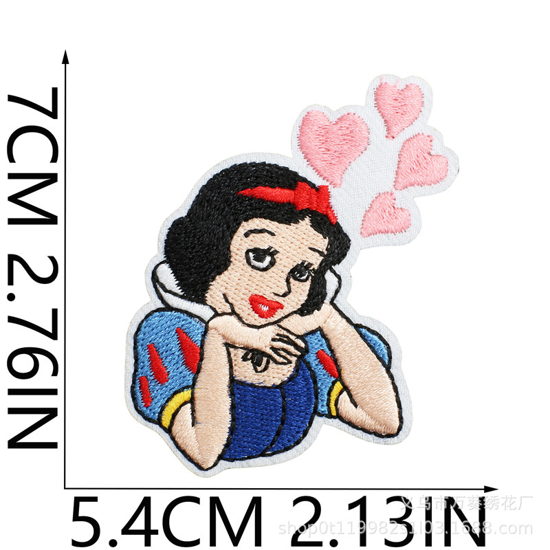 15pcs 의류에 대 한 눈 공주 자 수 패치 의류에  - Embroidery Patch 리뷰 및 가격