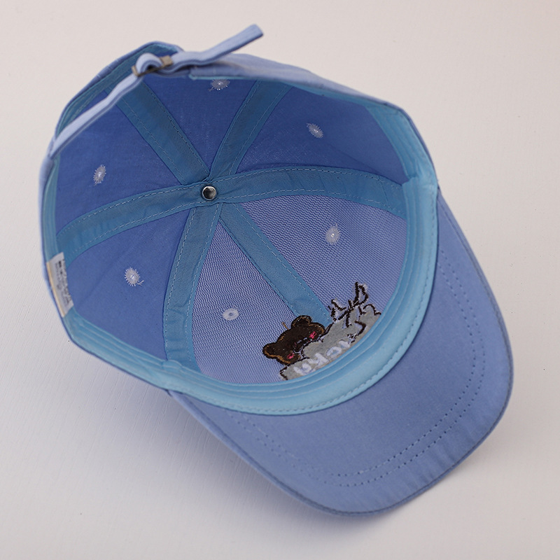 아기 유아용 햇빛 가리개 모자 52cm 2-5세용 곰  - Embroidery Cap 리뷰 및 가격