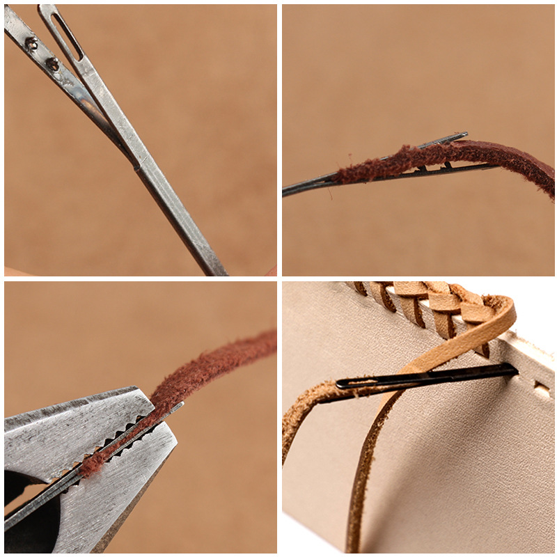 가죽 스레드 바늘 가죽 로프 바늘 가죽 스레드 건, 컬 - Embroidery Knot 리뷰 및 가격