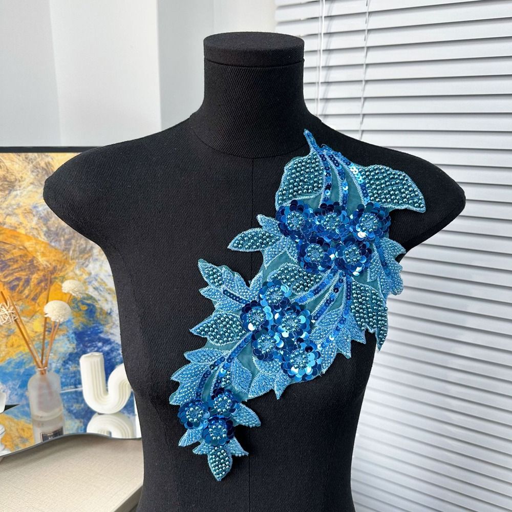 패션 3D 스팽글 꽃 패치 자수 DIY 의류 아플리케  - Embroidery Patch 리뷰 및 가격