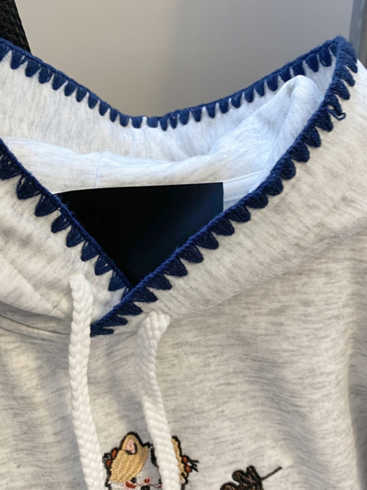 카와이 고양이 자수 양털 후드티 여성용 스몰 사이즈 재 - Embroidery Jacket 리뷰 및 가격