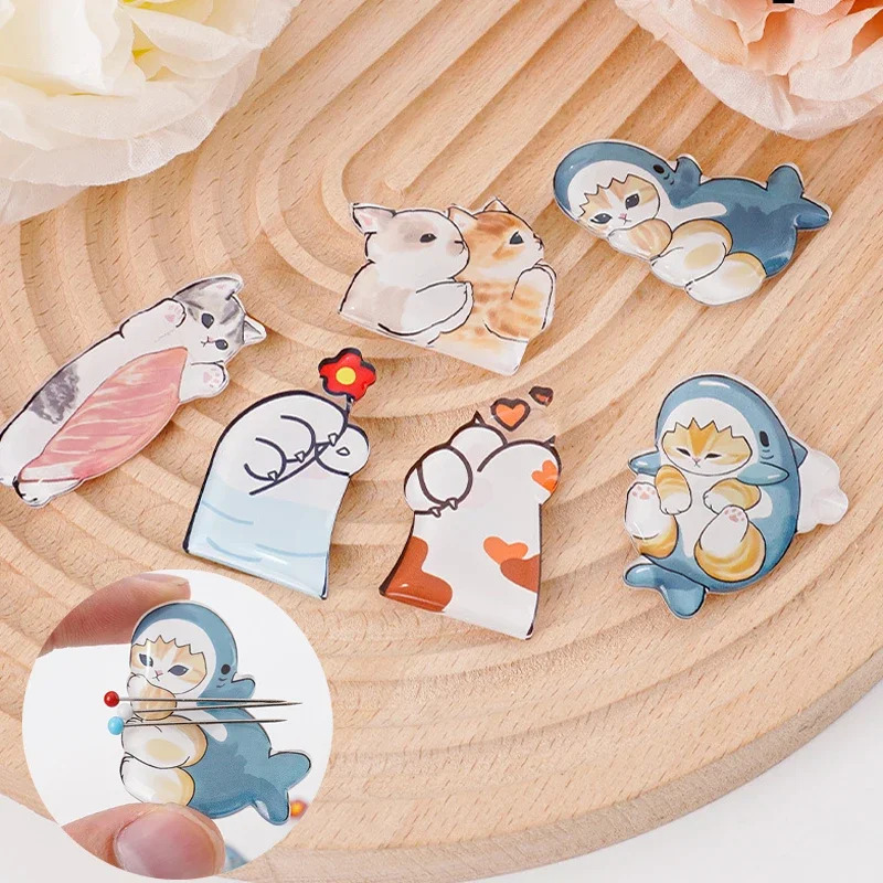 귀여운 고양이 아크릴 바늘, 1개, 자석 재봉실, 바늘 - Needle Minder Magnet 리뷰 및 가격