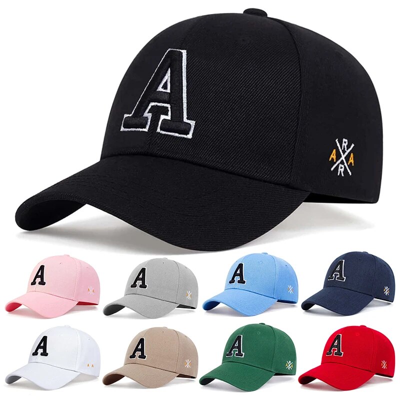 유니섹스 A 레터 사이드 자수 야구 모자 봄 가을 야외 - Embroidery Cap 리뷰 및 가격