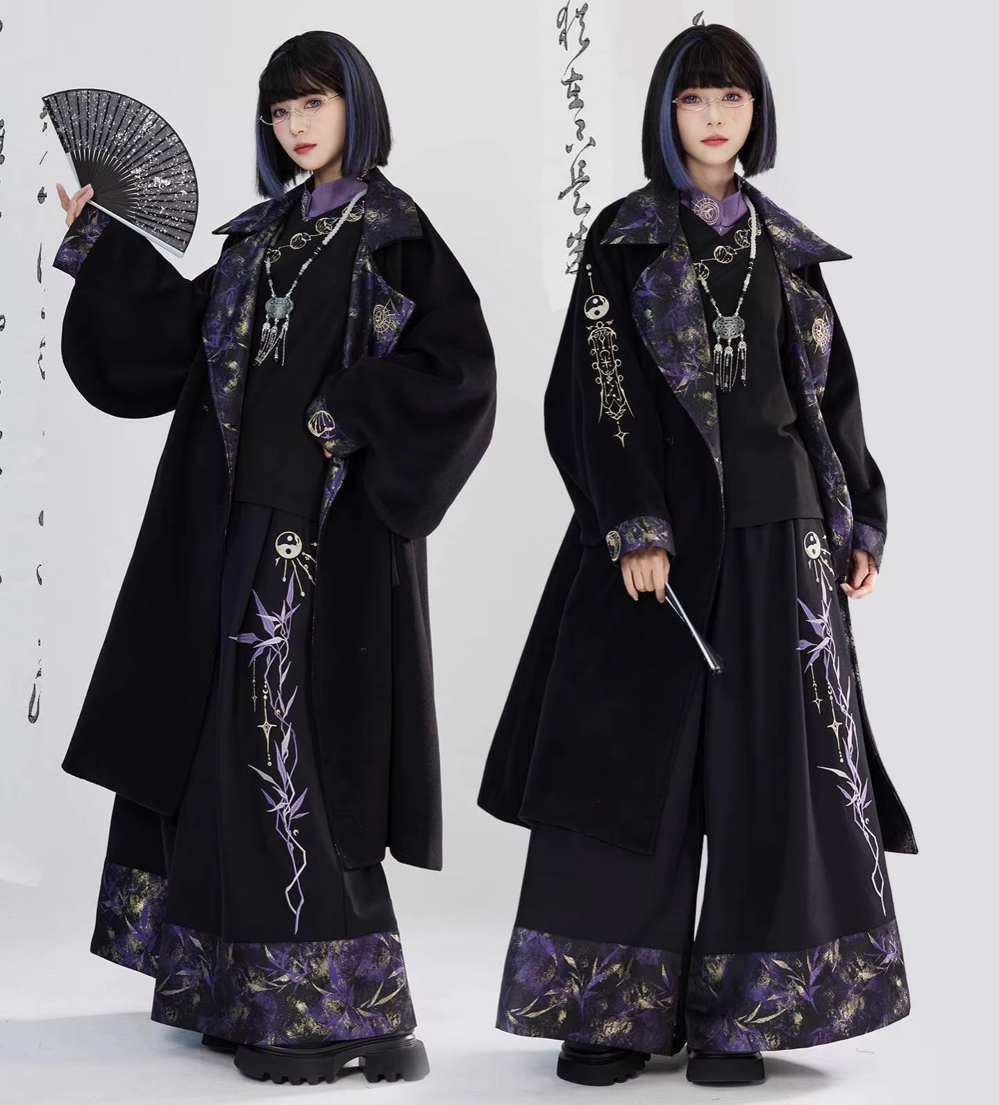 새로운 중국 스타일 국풍 중공업 자수 직조 금색 울 원 - Embroidery Fabric 리뷰 및 가격