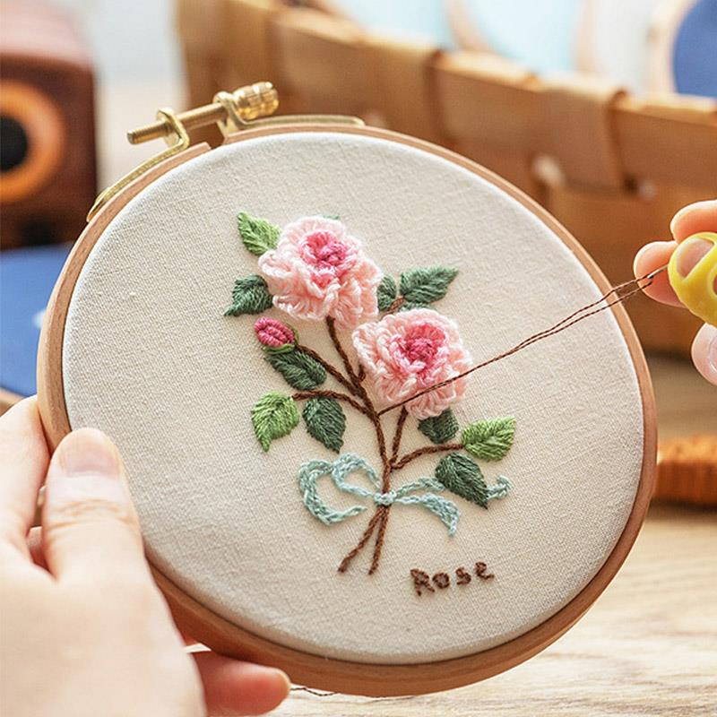 1개 고품질 너도밤나무 자수틀 나무 자수 원형 링 홀더 - Embroidery Zone 리뷰 및 가격