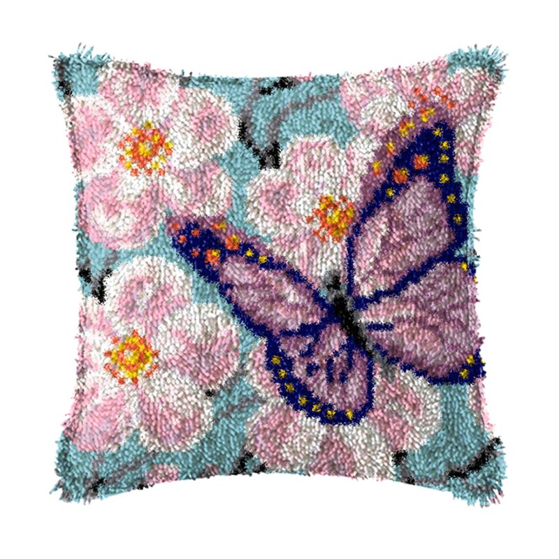 꽃 식물 래치 후크 키트, 매듭 베개 패키지, 만화 자 - Embroidery Knot 리뷰 및 가격