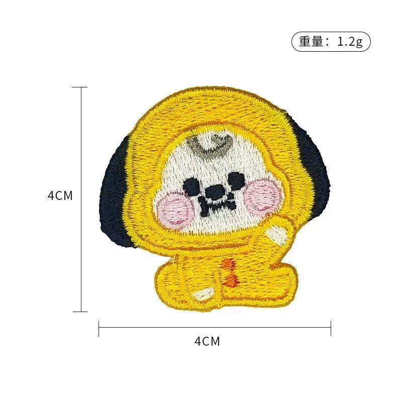 BT21 만화 귀여운 자수 패치 스티커 의류 가방 구멍 - Embroidery Patch 리뷰 및 가격