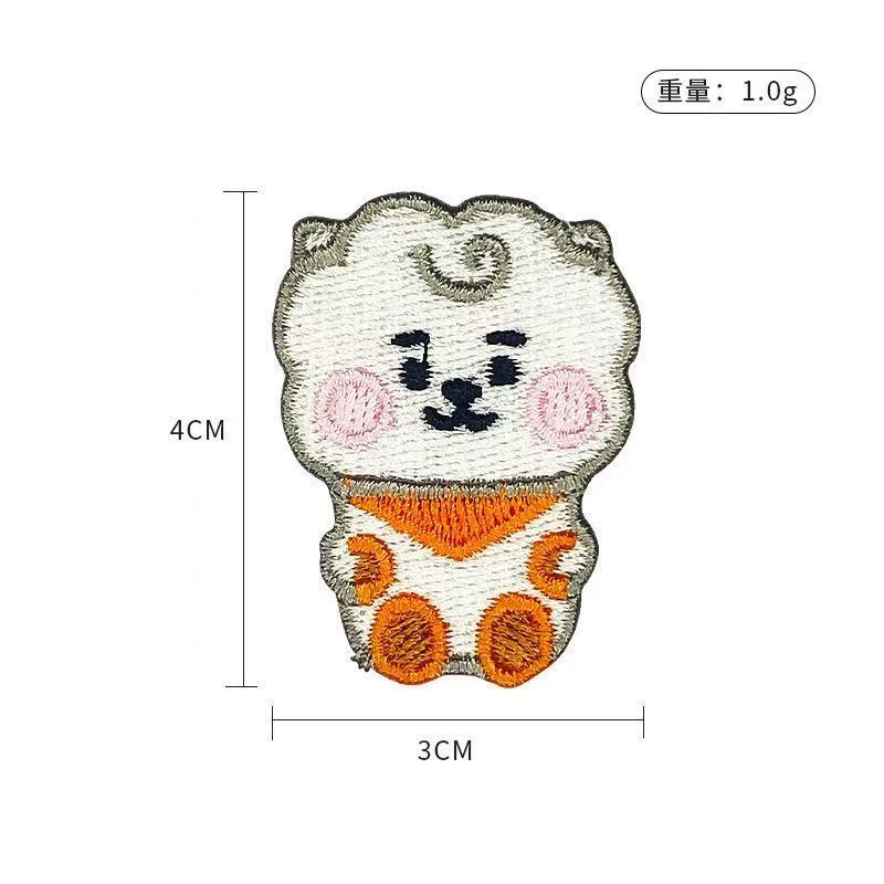 BT21 만화 귀여운 자수 패치 스티커 의류 가방 구멍 - Embroidery Patch 리뷰 및 가격