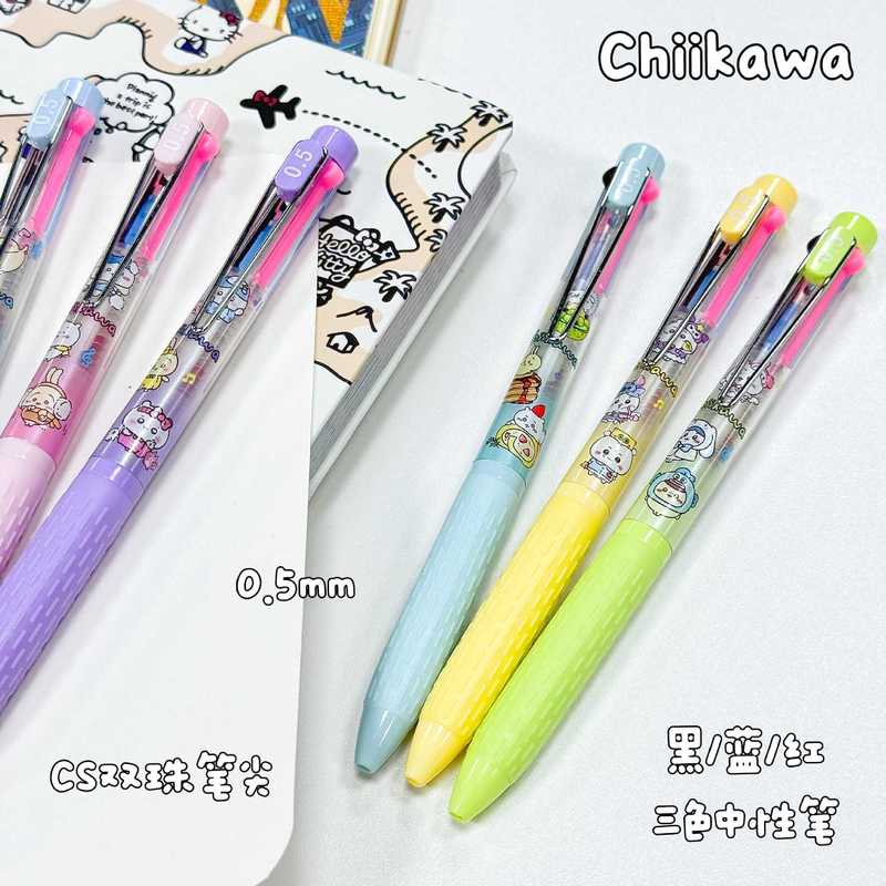6-36pcs Chiikawa 펜 3 색 볼펜 검정 빨 - Embroidery Writing 리뷰 및 가격