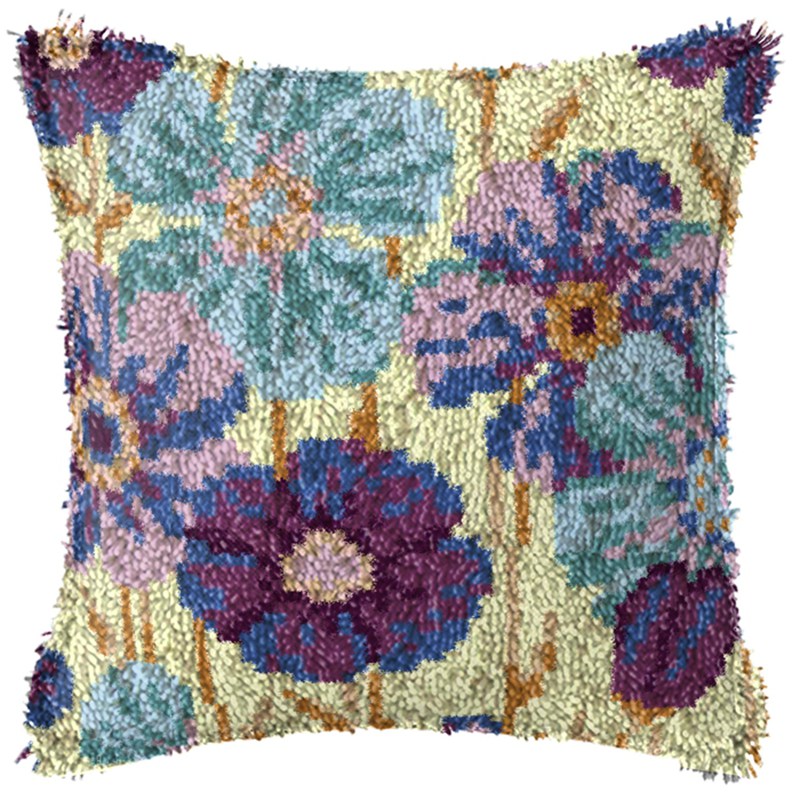 유럽풍 레트로 꽃무늬 래치훅 키트 세트 스미르나 베개  - Embroidery Knot 리뷰 및 가격