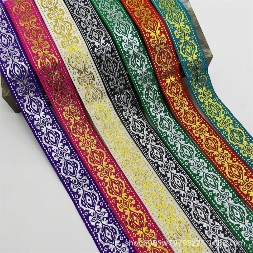 실버 글리터 자수 리본 트림 전통 중국 패턴 보헤미안  - Embroidery Ribbon 리뷰 및 가격