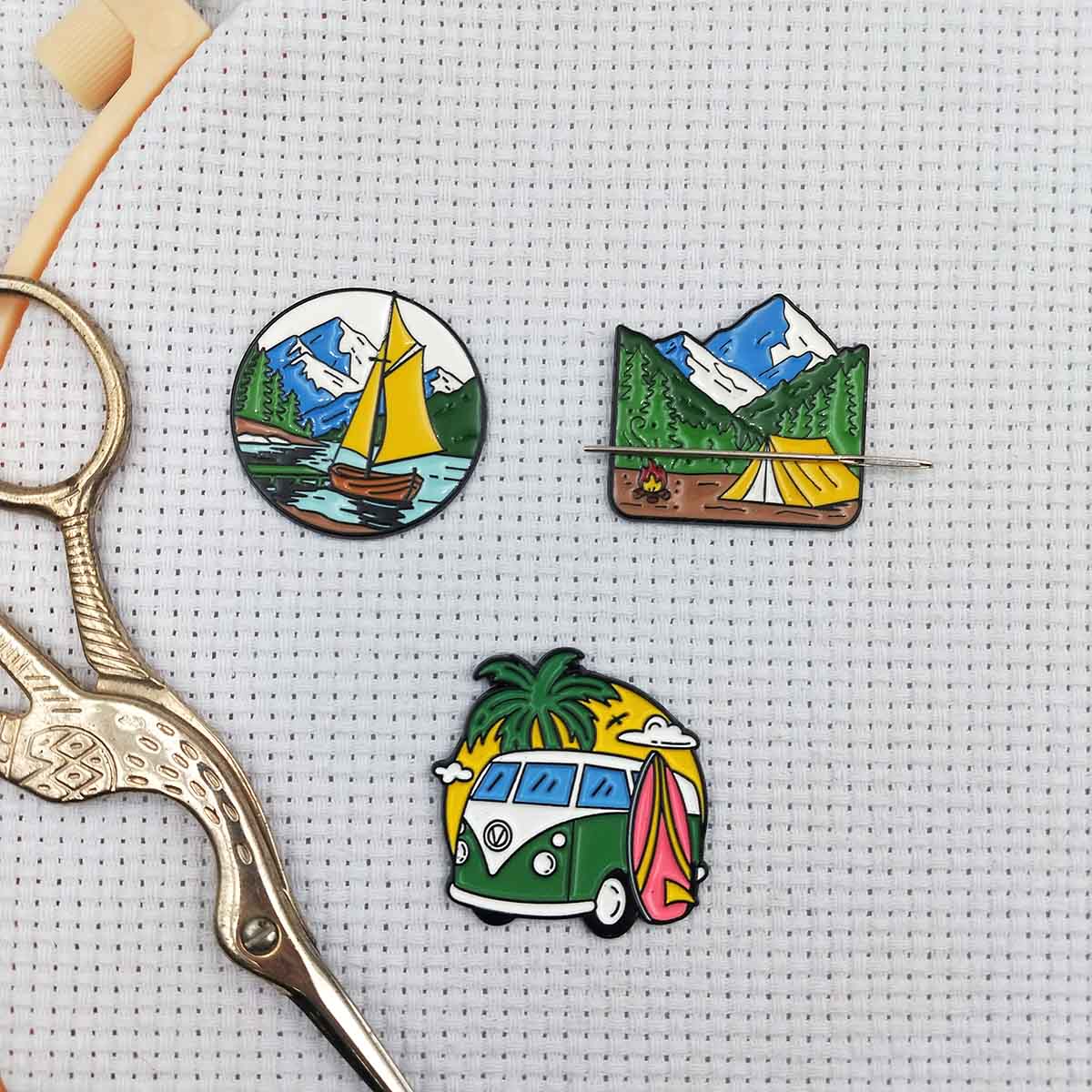 풍경 니들 마인더, 자연 풍경 자석 니들 홀더 (십자수 - Needle Minder Magnet 리뷰 및 가격