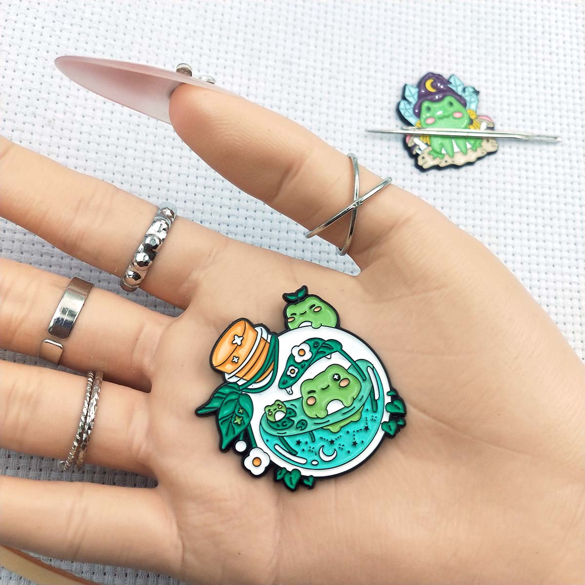 자석 개구리 바늘꽂이, 귀여운 동물 바늘 보관함 (자수 - Needle Minder Magnet 리뷰 및 가격