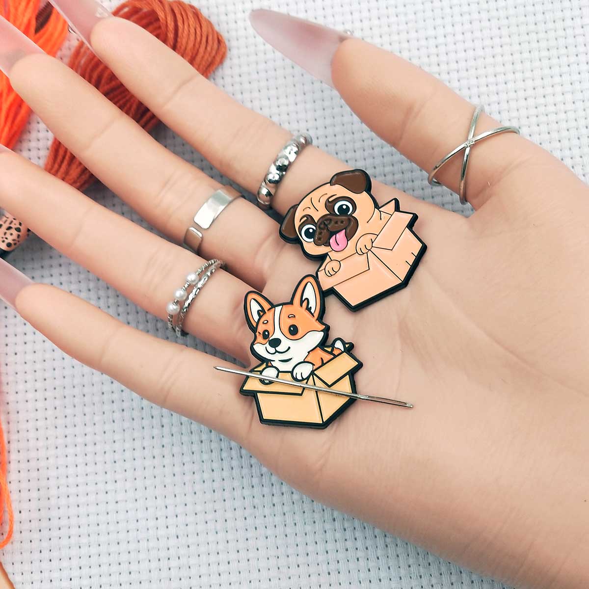 크로스 스티치용 자석 바늘꽂이, 강아지 모양 바늘 보관 - Needle Minder Magnet 리뷰 및 가격