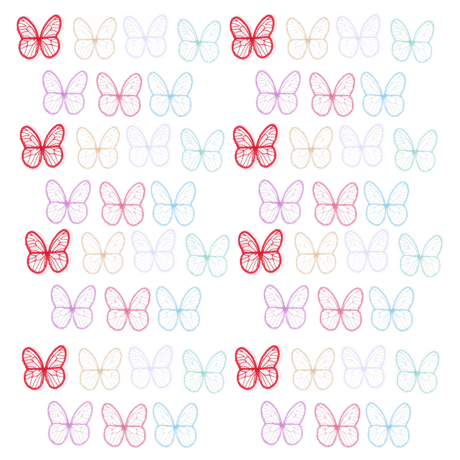100개 수제 나비 레이스 자수 아플리케 패치 웨딩 드 - Embroidery Garden 리뷰 및 가격