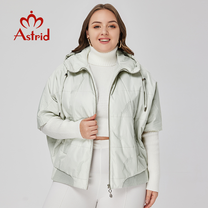 Astrid-파카 루즈핏 짧은 패딩 후드 코트 여성용, - Embroidery Jacket 리뷰 및 가격