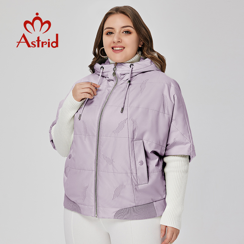 Astrid-파카 루즈핏 짧은 패딩 후드 코트 여성용, - Embroidery Jacket 리뷰 및 가격